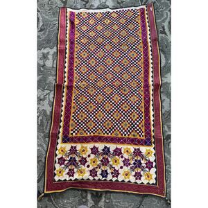Vintage Banjara wall hanging ethnic tapestry hanging embroidery boho 35x64”